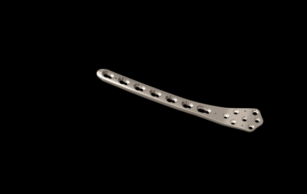 AS. Distal Femur Plate, 6.4mm (Tit)