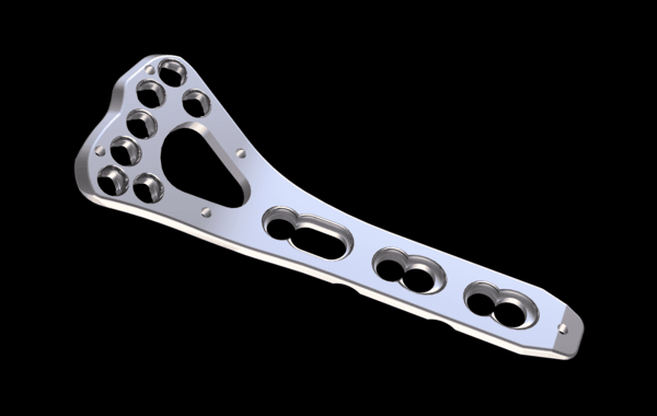 AS. Two Column Distal Radius Plate,Large